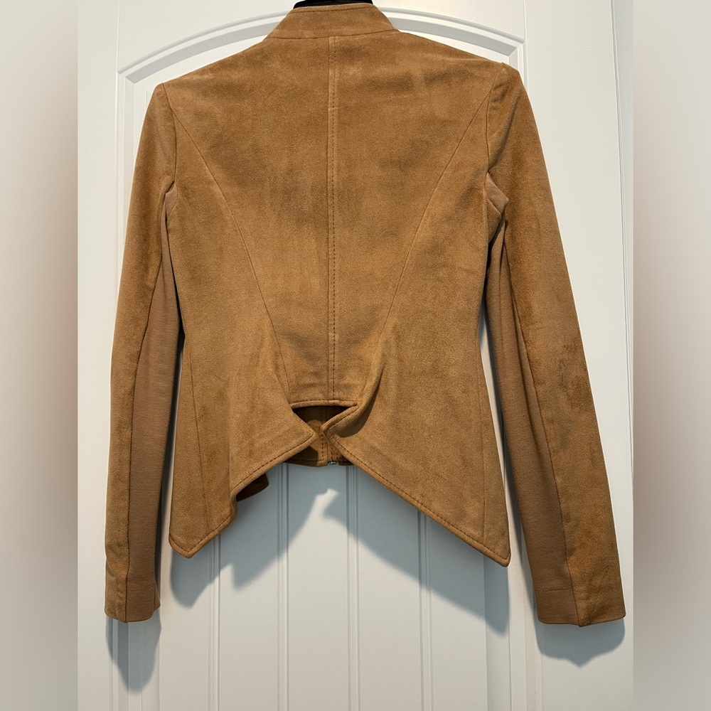 BCBGMaxazria crop suede jacket